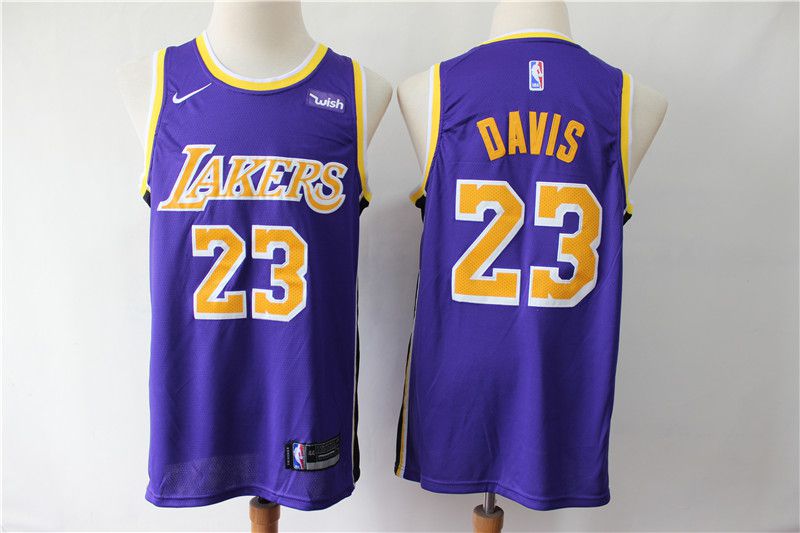 Men Los Angeles Lakers #23 Davis Purple Game Nike NBA Jerseys->brooklyn nets->NBA Jersey